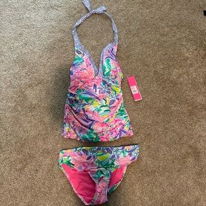 Lilly Pulitzer, tags on, tankini, swimsuit, size 4